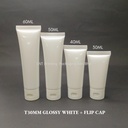 T30MM Pearl White Soft Tube With Flip Cap