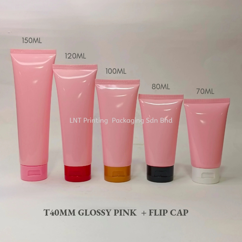 T40MM Glossy Pink With Flip Cap
