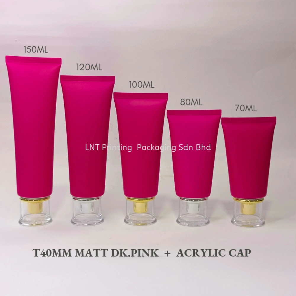 [T40MM MATT DARK PINK] T40MM Matt Dark Pink With Acrylic Cap