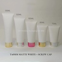 T40MM Matte White With Screw Cap