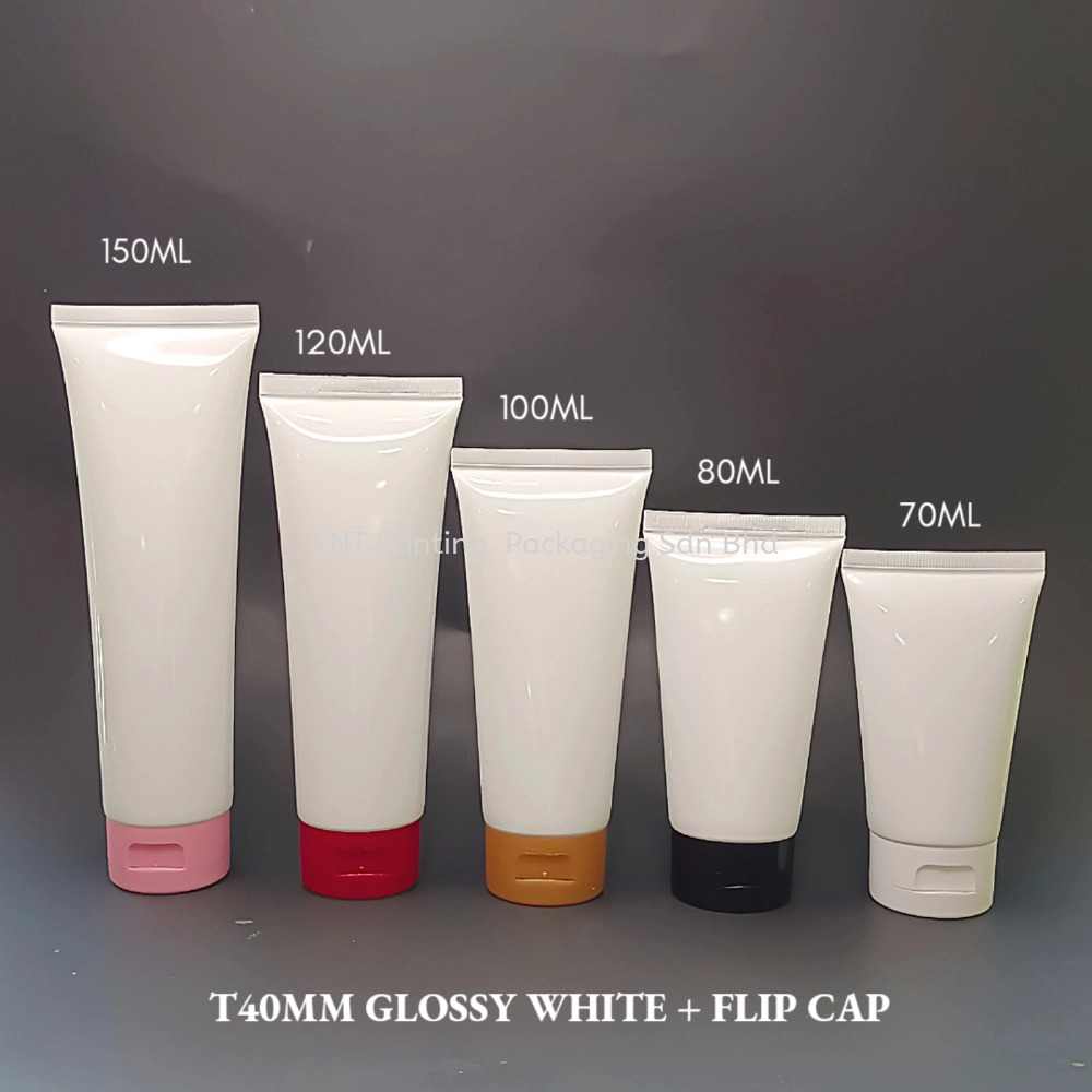 [T40MM GLOSSY WHITE] T40MM Glossy White With Flip Cap