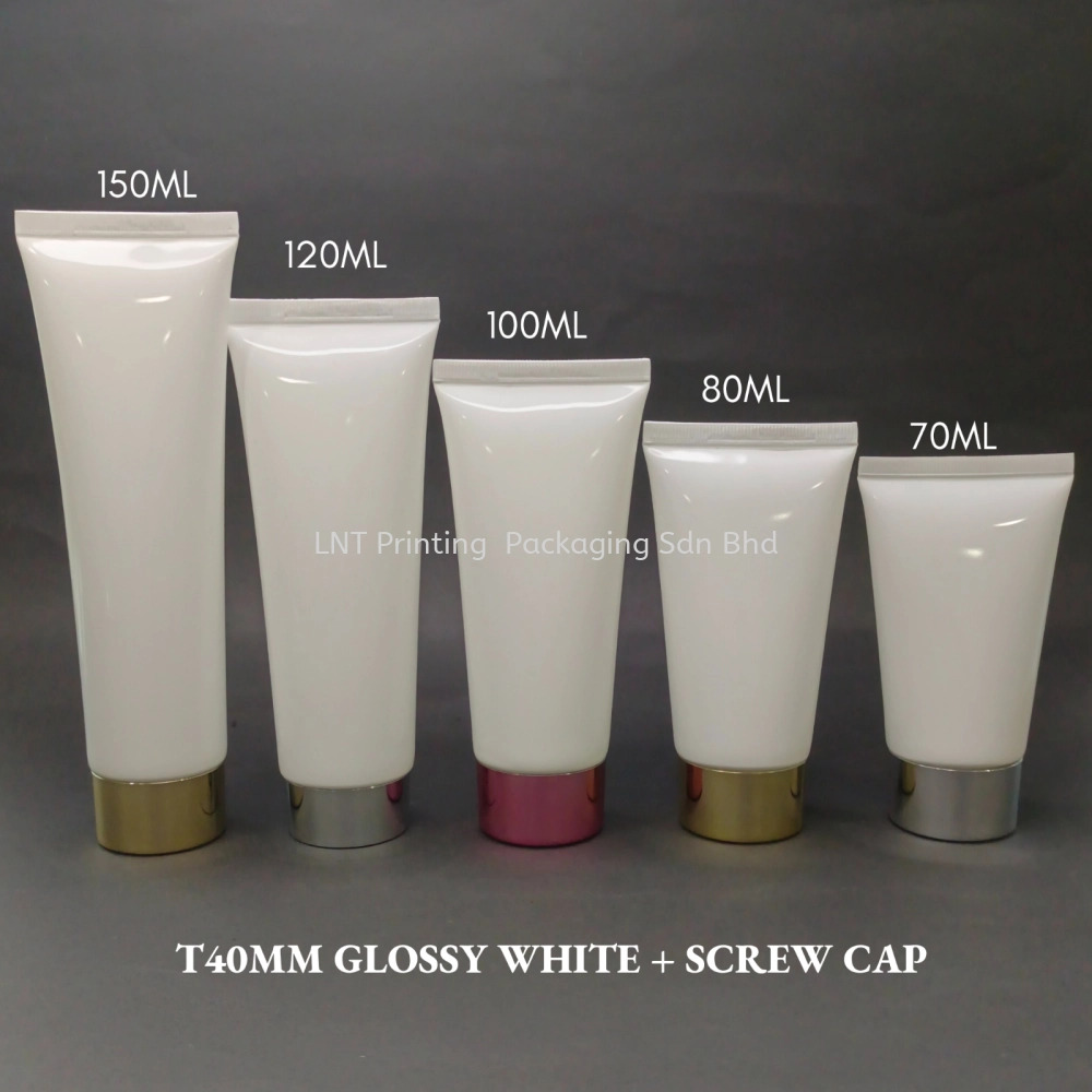 [T40MM GLOSSY WHITE] T40MM Glossy White With Screw Cap