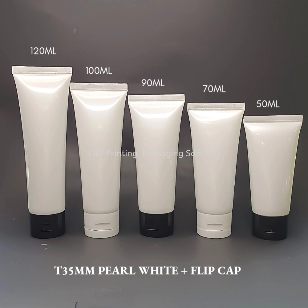 [T35MM Soft Tube] T35MM Pearl White With Flip Cap