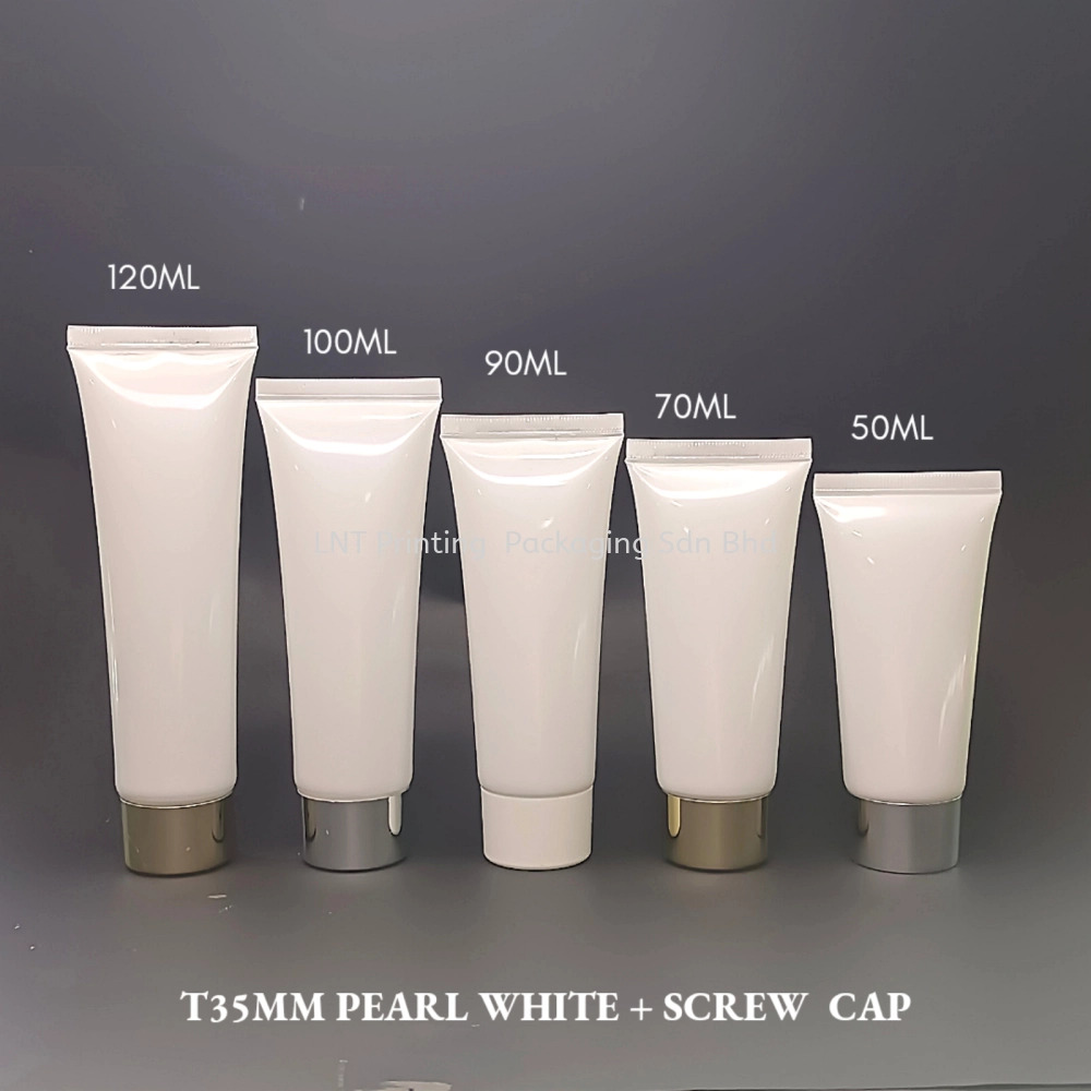 [T35MM Soft Tube] T35MM Pearl White With Screw Cap